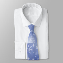 Decorative Holiday Snowflake Neck Tie Krawatte