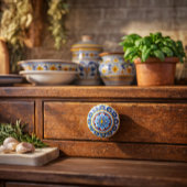 Decorative Italian Antico Deruta Elegance Keramikknauf