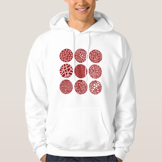 Decorative Kreise Hoodie (Vorderseite)