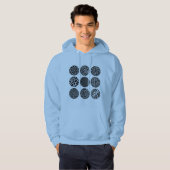 Decorative Kreise Hoodie (Vorne ganz)