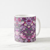 Decorative Lila William Morris Strawberry Diief  Kaffeetasse (VorderseiteRechts)