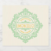 Decorative Logo Frame Limoncello Alkoholflaschenetikett (Einzelnes Label)