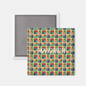 Decorative Magnet - Abstract Geometric Shapes (Vorderseite/Rückseite)