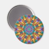 Decorative mandala Magnet Sunshine (Vorderseite/Rückseite)