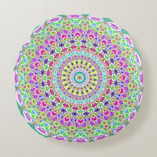 Decorative Mandala Round Pillow Rundes Kissen