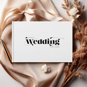 Decorative Modern Wedding Mr. & Mrs. ID887 Gästebuch