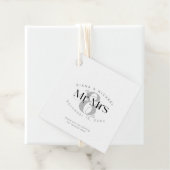 Decorative Modern Wedding Mr. & Mrs. ID887 Geschenkanhänger (Beispiel)