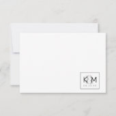 Decorative Moderne Hochzeit RSVP ID887 (Rückseite)