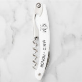 Decorative Moderne Hochzeitsstimmung Trauzeugin B  Kellnermesser (Vorderseite)