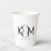 Decorative Moderne Wedding ID887 Pappbecher (Rückseite)