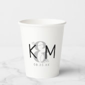 Decorative Moderne Wedding ID887 Pappbecher (Vorderseite)