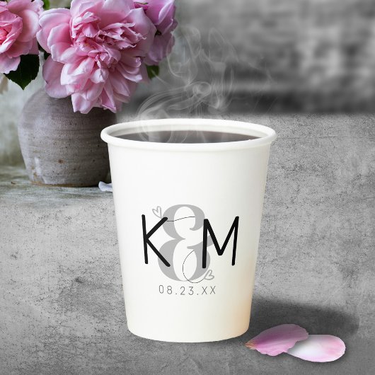 Decorative Moderne Wedding ID887 Pappbecher