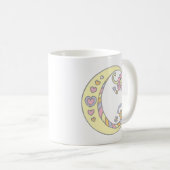 Decorative Monogram C Herz und Blume Tasse (VorderseiteRechts)