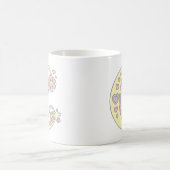Decorative Monogram C Herz und Blume Tasse (Mittel)