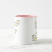 Decorative Monogram F herzen und Blume Tasse (Zentrum)