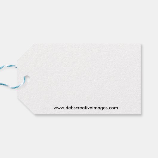 Decorative Monogram Geschenkanhänger (Rückseite Horizontal)