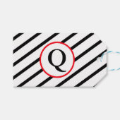 Decorative Monogram Geschenkanhänger (Vorderseite (Horizontal))