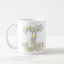 Decorative Monogram I Herz und Blume Tasse