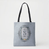 Decorative Monogramm auf Grau Tasche (Vorderseite)