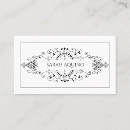 Decorative Monogramm-Banner Telefonnummerkarte