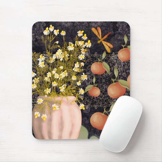 Decorative Moody Floral Mousepad (Mit Mouse)
