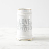 Decorative Mug with Love & Gratitude Lettering Bierglas (Mittel)