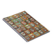 Decorative paint Skull Collection Mexican Folk Notizblock (Rechte Seite)