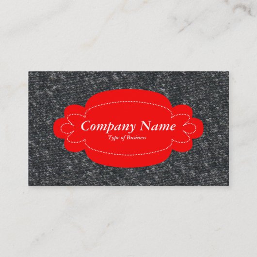 Decorative Panel 01 - Rot - Fine Wool 01 Visitenkarte (Vorderseite)