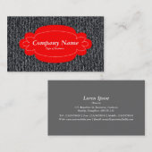 Decorative Panel 01 - Rot - Wolljumper 02 Visitenkarte (Vorne/Hinten)