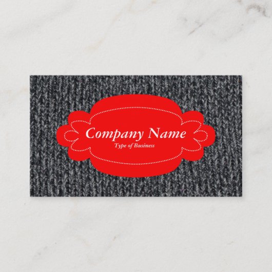 Decorative Panel 01 - Rot - Wolljumper 02 Visitenkarte (Vorderseite)