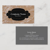 Decorative Panel 01 - Schwarz - Chipboard Visitenkarte (Vorne/Hinten)