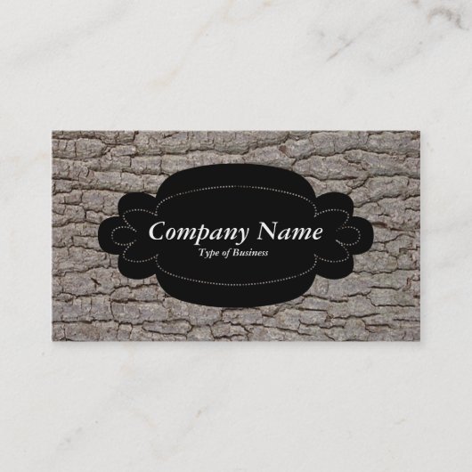 Decorative Panel 01 - Schwarz - Rinde 01 Visitenkarte (Vorderseite)