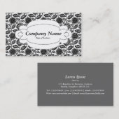 Decorative Panel 01 - Weiß - Blumenmuster280313 Visitenkarte (Vorne/Hinten)