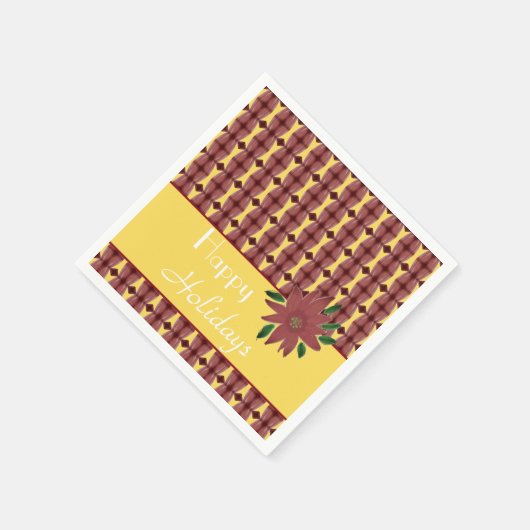 Decorative Paper Christmas Cocktail Napkins Serviette (Ecke)