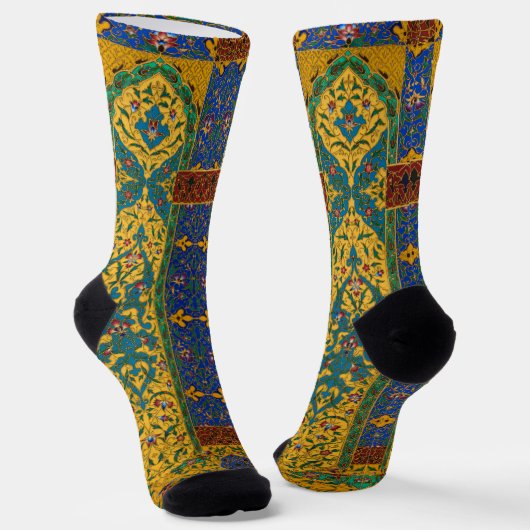 Decorative Persian Intricate Floral Pattern Socken (Gewinkelt)