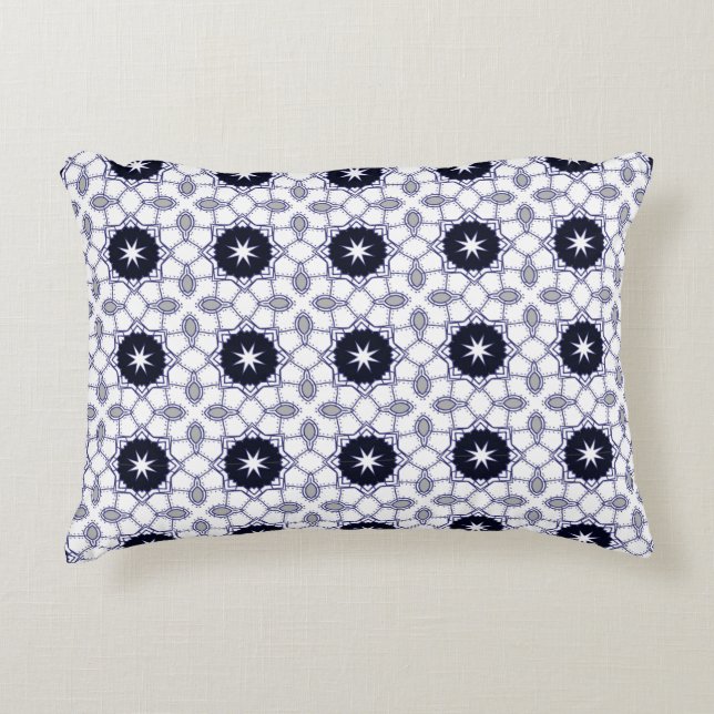 decorative pillow featuring a geometric pattern dekokissen (Vorderseite)