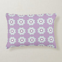 decorative pillow featuring a geometric pattern