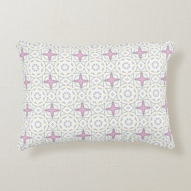 decorative pillow featuring a geometric pattern dekokissen (Vorderseite)