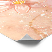 Decorative Pink Green Purity Lotus Poster (Ecke)