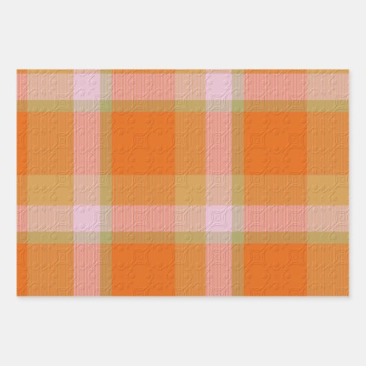  Decorative Plaid Geschenkpapier Set (Vorderseite 2)