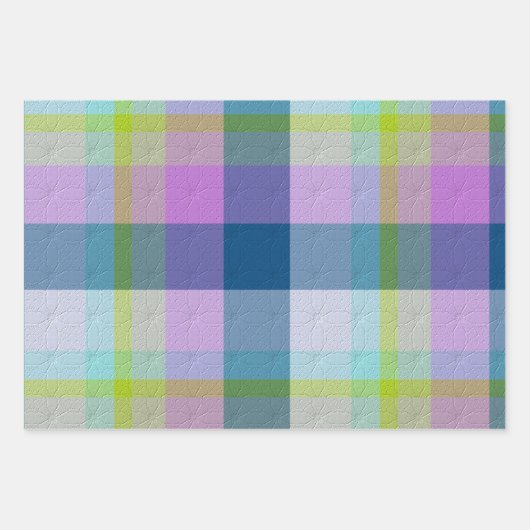  Decorative Plaid Geschenkpapier Set (Vorderseite 2)
