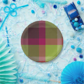  Decorative Plaid Pappteller (Party)