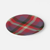  Decorative Plaid Pappteller (Schrägansicht)