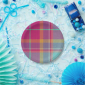  Decorative Plaid Pappteller (Party)