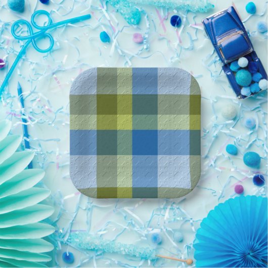  Decorative Plaid Pappteller (Party)