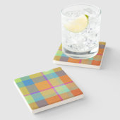  Decorative Plaid  Steinuntersetzer (Seitenansicht)