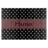 Decorative Polka Dot Print Schneidebrett (Vorderseite)