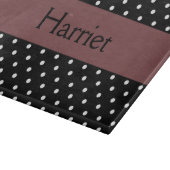 Decorative Polka Dot Print Schneidebrett (Ecke)