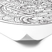 Decorative Pumpkin Doodle 2 Poster (Ecke)