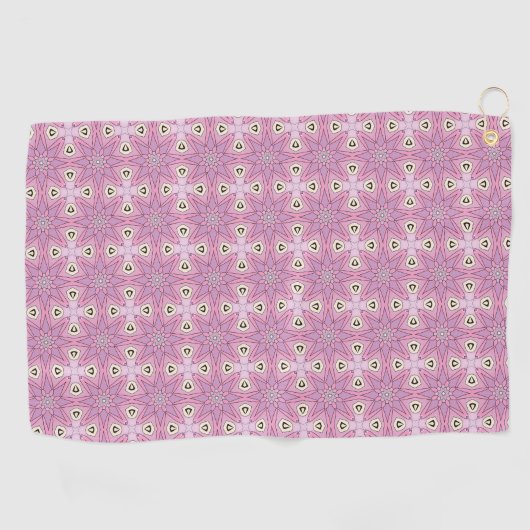Decorative purple patterned golfhandtuch (Horizontal)